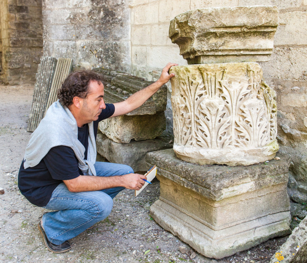 Diagnostic des pierres sculptés dans le patrimoine - Alyscamps - Arles